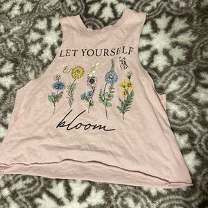 Floral Graphic Tank Top - Let Yourself Bloom